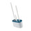 Set Toilettenbürste, weich, lang, mit Wandhalter, 8