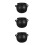 3Stk Schwarzer Keramik Candy Bowl Halloween Snackschale 4