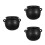 3Stk Schwarzer Keramik Candy Bowl Halloween Snackschale 8