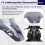 Motorcycle Windshield Windscreen Air Wind Deflector for 2021  MT-07 MT07 MT 07 Mt07 Black 6