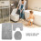 Toilet Lid Mat and Rug Training Set 6