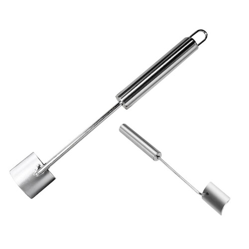Corn Cob Peeler, Stainless Steel Long Handle Corn  the Cob Remover, Quick Corn Peeling Tool for Kitchen and BBQ