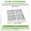 5 Packs Refrigerator Air Filter for  LT120F,Replacement Fresh Air Filter Replacement Parts 7