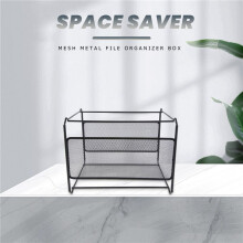A4 Mesh Metalen Bestand Organizer Box Hangende Bestand Mappen Box Bureau Opberghouder Plankhouder Opbergruimte voor Kantoor Thuis