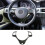 Coprivolante Decorativo per Interni Auto per  Serie 3 E90 E92 E93 2005-2012 LHD 4