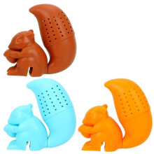 3 STKS Zet Heerlijke Thee met een Schattig Siliconen Eekhoorn-Thee-Ei - Perfect voor Losse Thee