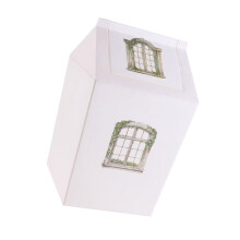Modern White Trash Can Swing Top Lid Easy Operations for-White