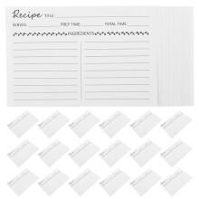 50Stk Weiße Kraft Rezeptkarten Aus Dickem Für & Notizen