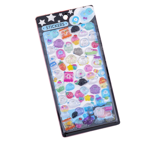 Embossed Animal Sticker Cartoon ABS Plastic Sticker For-6