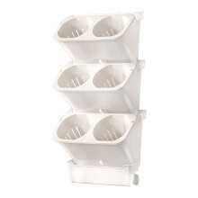 Space Efficient Wall Hanging Planter With Auto Watering-White