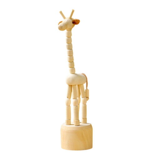 Wooden Movable Dancing Puppet Ornament Desktop Decorations-6