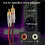 Speaker Cables to RCA Plugs Adapter, 2-Channel (1 Foot) 7