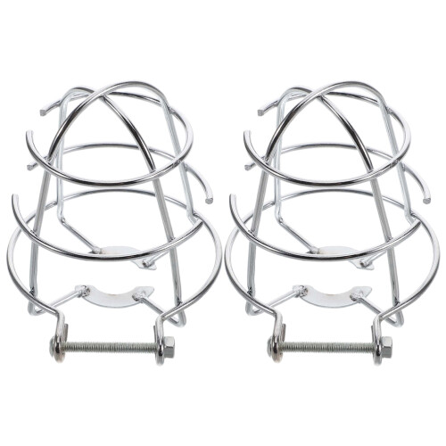 10Pièces Garde Tête Extincteur Métal Argent Compact Usage
