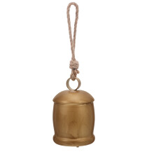 5Pièces Cloches De Fer Dorées Vintage Pour Décoration Murale Jardin