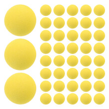 400Pièces Balles En Mousse Jaunes Souples Pour Jeux Et Décoration