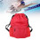 Sac à dos à cordon rouge M - grande capacité 13