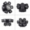 LED Moving  RGBW 4in1  Six Arm  Strobe Light Yellow Flash Lighting 512 Remote Control Stage Effect US Plug 2