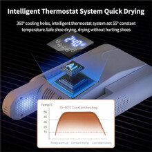 Shoe Dryer with Heat Blower Glove Dryer & Boot Warmer - UV Dual Light Source Purification Intelligent Timer US Plug