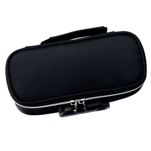 Black Canvas Locking Stationery Case 2
