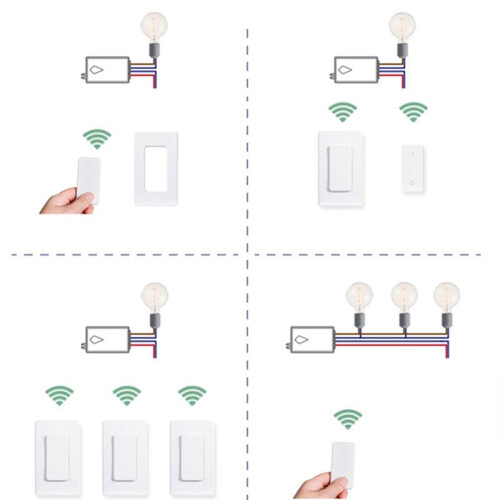 Remote Control Socket Wiring-Free Hotel Wireless Remote Control  Wireless Light  Remote Control 2