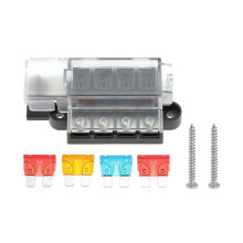 4 Circuit Fuse Block for ST Blade 5045 with Cover for Marine