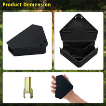 Mouse Station with Key Black 6 Pack Mouse Station with Key, Keep Children and Pets Safe Indoors and Outdoors