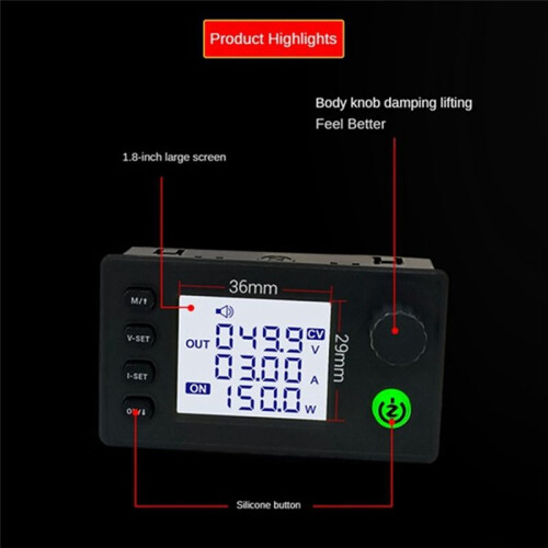 ZK-10022 125V 22A 1500W Adjustable  Power Supply Stabilized Voltage Constant Voltage Constant Current Step-Down Module 2