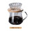 Pour-Over-Kaffeebereiter-Set, Glaskaraffe für Kaffee mit Glaskaffeefilter, Tropfkaffeebereiter-Set für Zu Hause oder im BüRo, 300 Ml 3