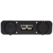 2 Set Flush Mount Anderson Plug Socket Double USB Charger Socket Panel for Caravan  Boat Truck