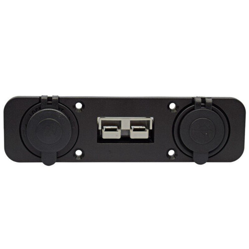 2 Set Flush Mount Anderson Plug Socket Double USB Charger Socket Panel for Caravan  Boat Truck