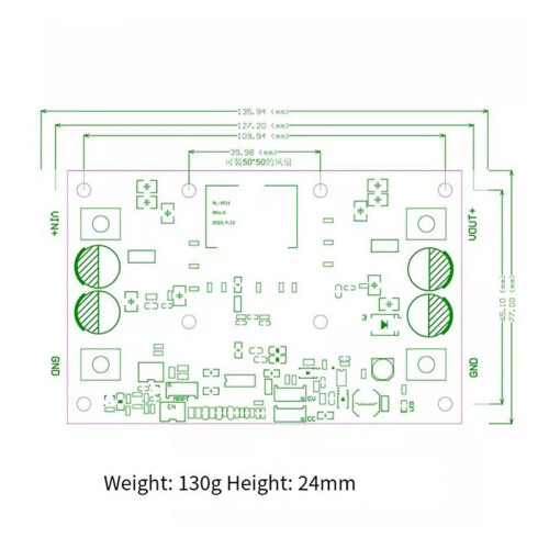 LT8705 Automatic Lift Module 600W Voltage and Current Adjustable LT8705 Solar MPPT CC-CV Charging Board 2