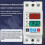 63A AC130-300V Din Rail Dual Display Adjustable over Voltage Current and Under Voltage Protective Device Protector Relay 6