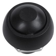 5 Pcs 2 Pin SPST Red Neon Light /Off Rocker with 5 Pcs Momentary /OFF Push Button Round SPST