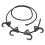 Sangle en caoutchouc pour wagon, 4 crochets pliants, corde élastique 2