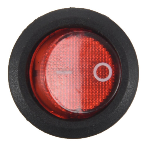 Toggle  Bipolar  OFF Red 3 Pin 20mm & -Off Latching Waterproof 12mm Push Button  SPST 2A IP67, Black