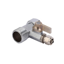 2X RO Feed Water Adapter 1/2 inch to 1/4 inch Valve Faucet Tap Feed Reverse Osmosis Silver