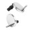 4pcs New Sets Toilet  Screws Top Fix Hinge Pack Repair Tool Replacement 2