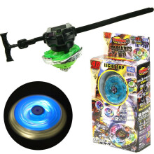 (Color Random)4d6d Metal Fusion Masters Beyblade Led Light Top Starter Launcher Color Random