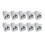 10PCS NAC3MPA-1 NAC3MPB-1 Power Speaker Panel Socket Gray-White Power 20A Stage LED Lighting Audio 3-Pin Socket,OutPut 7