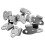 80Pcs Cabinet Spring Loaded Iron Straight Loop Toggle  45Mm Length 3