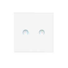 Tuya Matter 2 Gang Wall Touch Light Need Neutral for Alexa Home APP Voice Control 2-Way