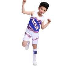 Tenue Cheerleading Garçon Colorée Textile Doux Pour Spectacles