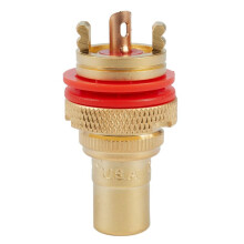 40 x CMC Gold Plated RCA Phono CHASSIS SOCKETS Female Professional AMP HIFI RCA Socket Gold Plated Lotus Female