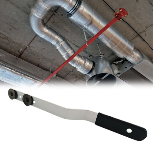 89565 Duct Stretcher Tool,16Inch Duct Sheet Tool with Offset Handle&Securely Sliding Washers for HVAC Ductwork Alignment
