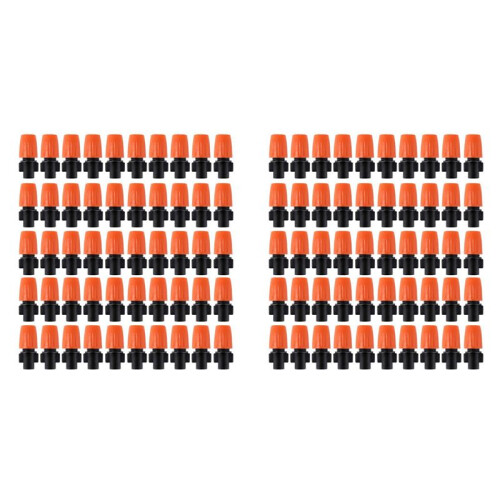 100PCS Adjustable Garden Drip Irrigation Misting Nozzle Micro-Flow Dripper Spray Gardening Tools 1
