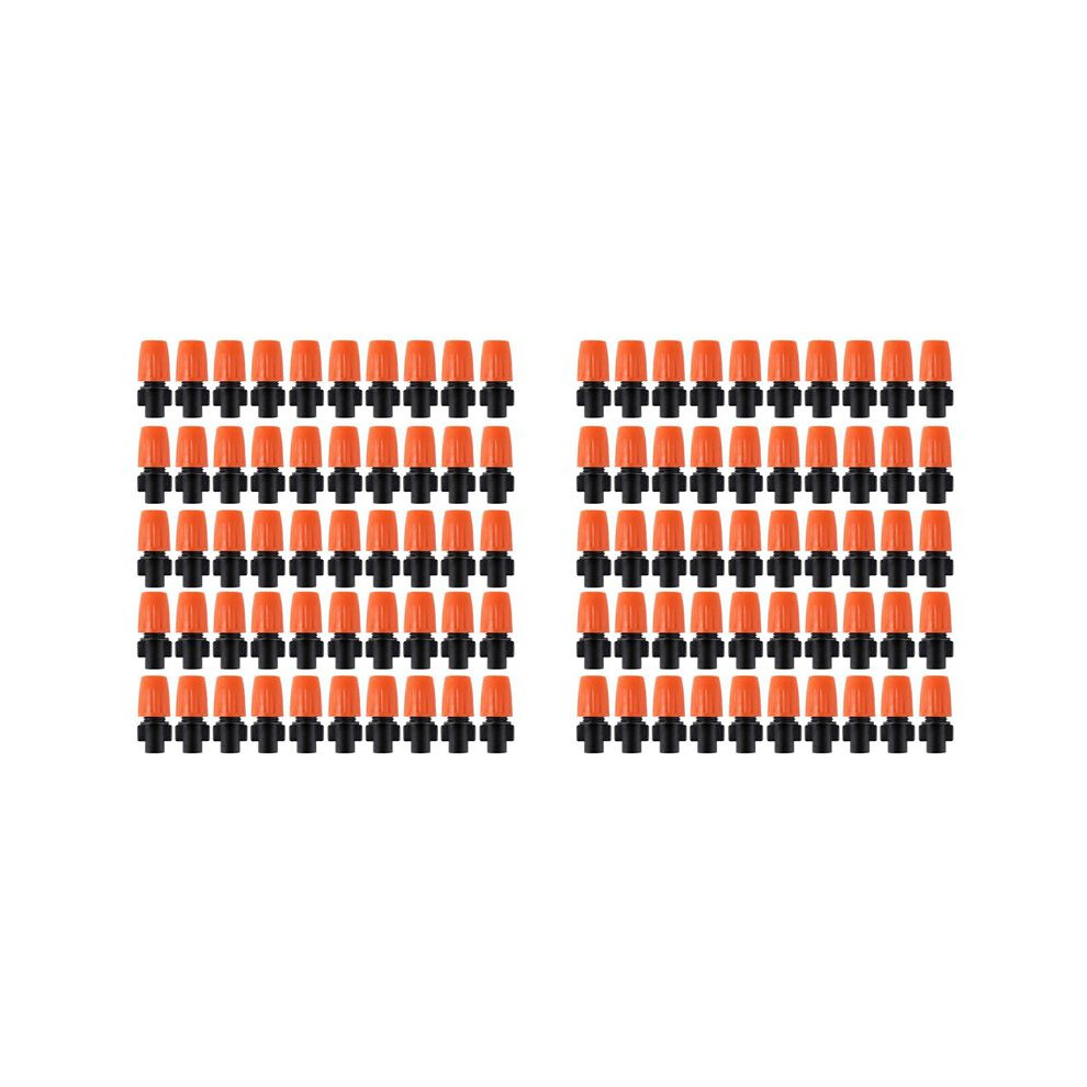 100Pcs Adjustable Garden Drip Irrigation Misting Nozzle Micro-Flow Dripper Spray Gardening Tools 4712151071711