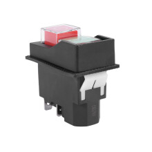 2X Interruptor de Botón Electromagnético Una Prueba de Agua 5 Pines Kjd17 220-240V Bobina Arrancador Magnético