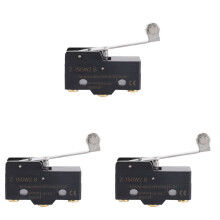 3X Leva A Rullo con Cerniera Lunga per Montaggio A Pannello Ac  Microinterruttore di Base Z-15Gw2-B
