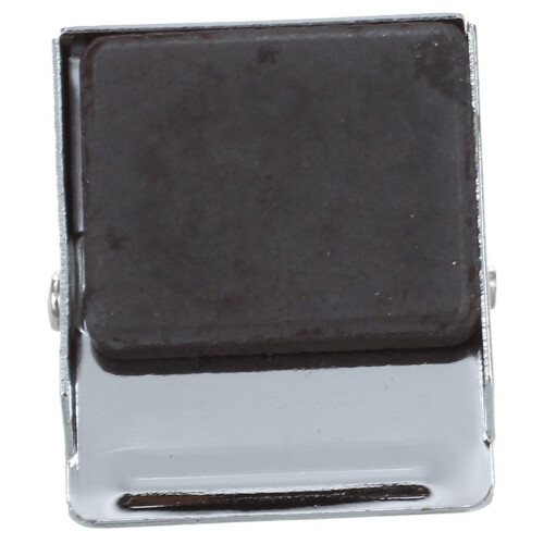 2X Silver Tone Spring Loaded Memo Ticket Magnetic Fridge Wall Clip