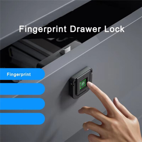 Fingerprint Drawer Lock 20 Users Household Bedside Table Lock Lock Cabinet Protection Lock  Lock Multi-Function 1